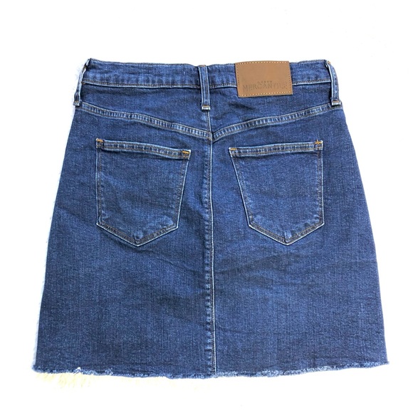 J. Crew Mercantile Raw Edge Denim Mini Shirt - Picture 2 of 6